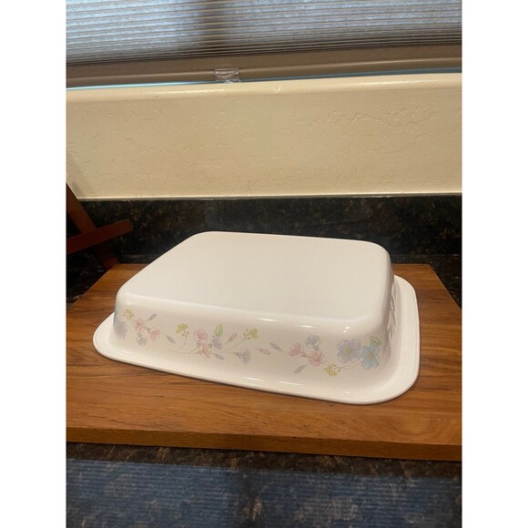 CorningWare A-21  Pastel Bouquet Roaster Dish - Picture 1 of 8